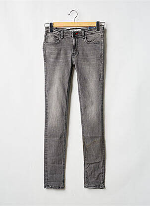 Jeans skinny stretch taille ajustable gris TEDDY SMITH garçon
