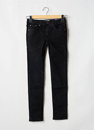 Jeans skinny imprimé rayures taille ajustable noir TEDDY SMITH garçon