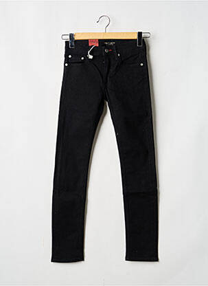 Jeans skinny stretch taille ajustable noir TEDDY SMITH garçon