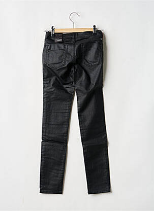Pantalon slim tissage enduit taille ajustable noir TEDDY SMITH fille