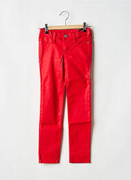 Jegging poches taille ajustable rouge TEDDY SMITH fille
