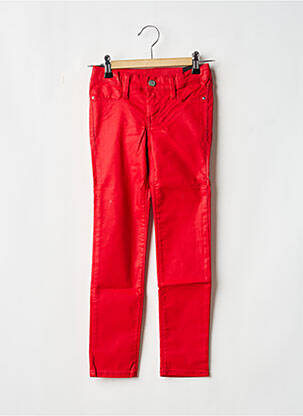 Jegging poches taille ajustable rouge TEDDY SMITH fille