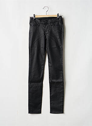 Pantalon slim tissage enduit taille ajustable noir TEDDY SMITH fille
