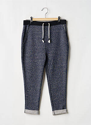Jogging tissage chiné taille élastique bleu TEDDY SMITH fille