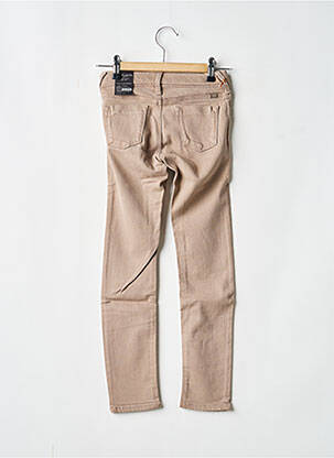 Jegging tissage denim taille ajustable marron TEDDY SMITH fille