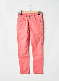 Jeans coupe slim taille normale taille ajustable rose !OHO! fille