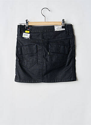 Short fermeture zippée sous rabat boutonné noir LEVI'S fille