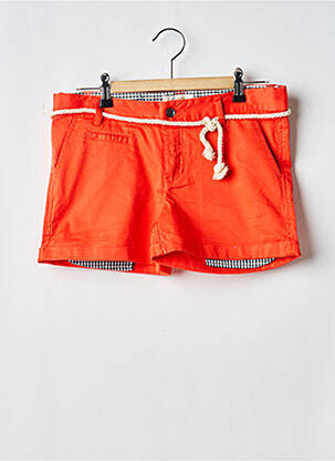 Short fermeture zippée sous rabat boutonné orange ELEVEN PARIS fille