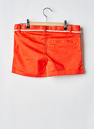 Short fermeture zippée sous rabat boutonné orange ELEVEN PARIS fille