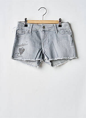 Short fermeture zippée sous rabat boutonné gris TEDDY SMITH fille