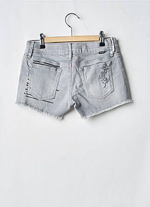 Short fermeture zippée sous rabat boutonné gris TEDDY SMITH fille