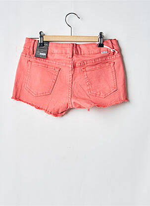 Short fermeture zippée sous rabat boutonné rose TEDDY SMITH fille