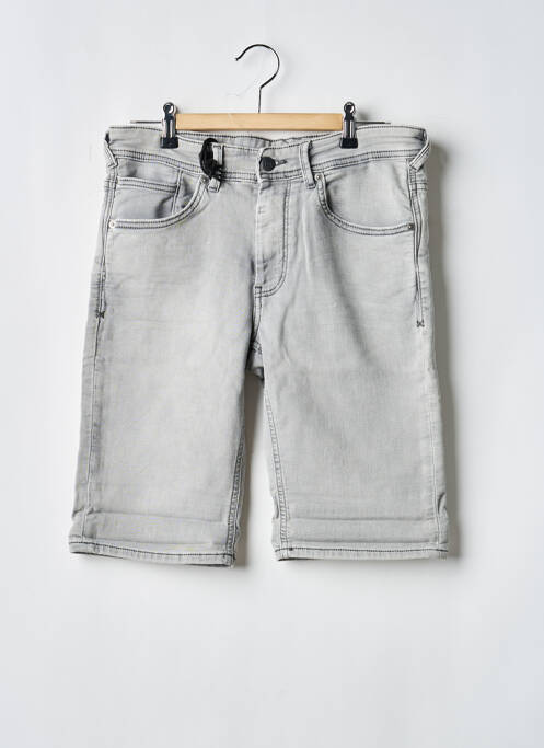 Bermuda tissage denim gris TEDDY SMITH garcon