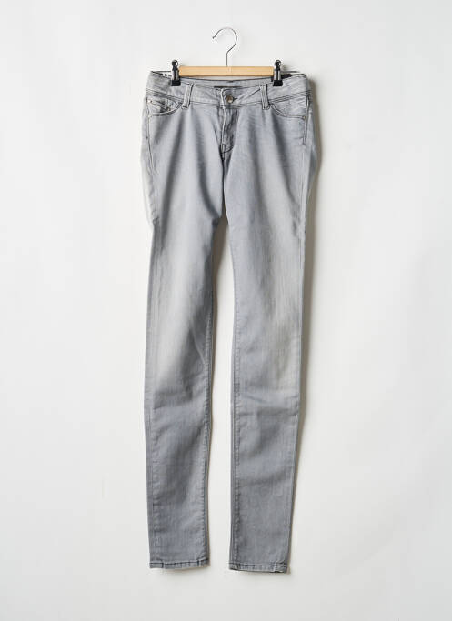 Jeans coupe slim gris TEDDY SMITH fille
