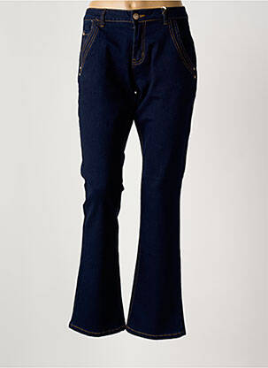 Jean coupe flare stretch taille normale bleu CREAM femme