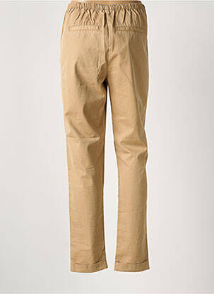 Pantalon droit tissage popeline taille normale beige VERO MODA femme