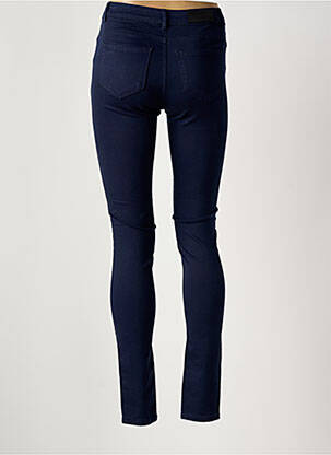 Pantalon slim tissage popeline taille normale bleu VERO MODA femme