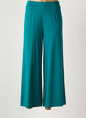 Pantalon large tissage popeline taille normale bleu SURKANA femme