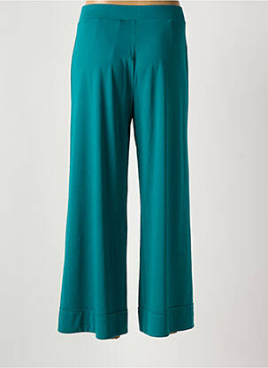 Pantalon large tissage popeline taille normale bleu SURKANA femme