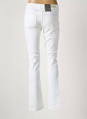 Pantalon slim tissage popeline taille normale blanc VERO MODA femme