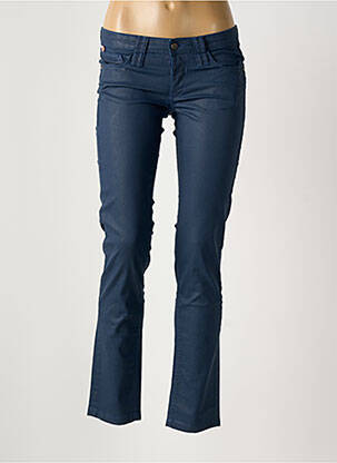 Pantalon slim tissage enduit taille normale bleu CHIPIE femme
