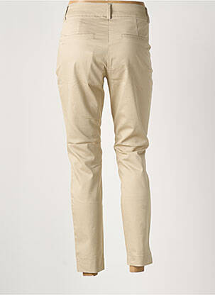 Pantalon 7/8 stretch taille normale beige KAFFE femme