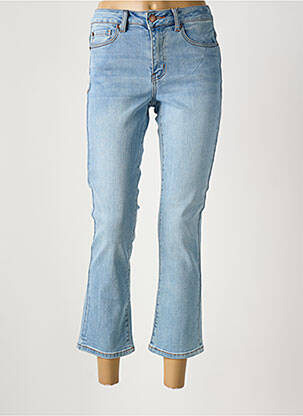 Jeans coupe droite stretch taille normale bleu KAFFE femme