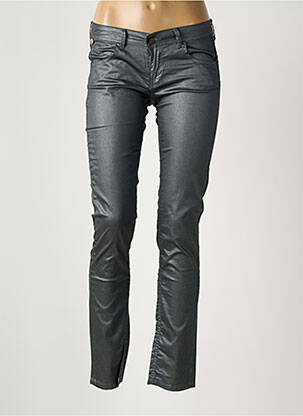 Pantalon slim tissage enduit taille normale gris CHIPIE femme