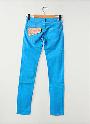 Pantalon slim tissage popeline taille normale bleu CHIPIE femme