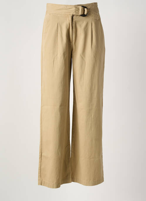 Pantalon large beige GARCIA femme