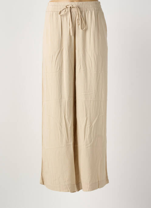 Pantalon large beige KAFFE femme