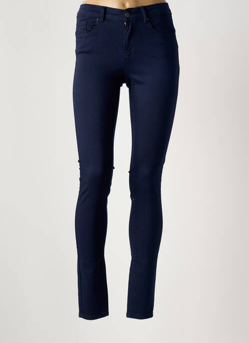 Pantalon slim bleu VERO MODA femme