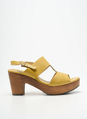 Sandales/nu pieds semi compensé talon de 7 à 9cm vert NEOSENS femme
