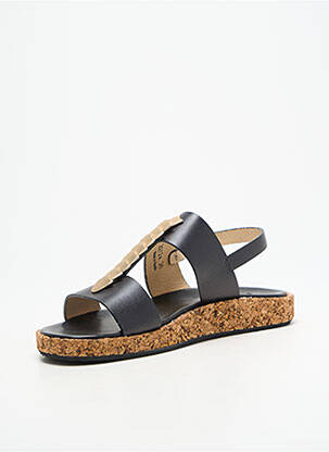 Sandales/nu pieds matière lisse talon plat jusqu'à 3cm noir NEOSENS femme