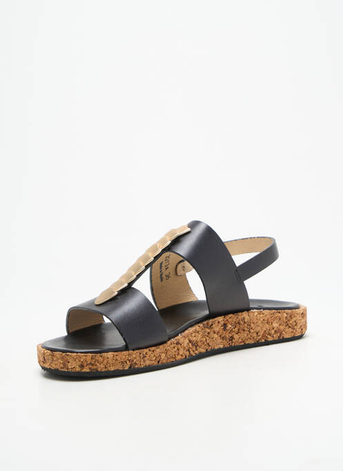 Sandales/nu pieds matière lisse talon plat jusqu'à 3cm noir NEOSENS femme