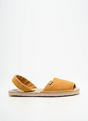 Sandales/nu pieds bout ouvert talon plat jusqu'à 3cm orange NATURAL WORLD femme