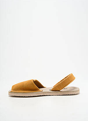 Sandales/nu pieds bout ouvert talon plat jusqu'à 3cm orange NATURAL WORLD femme