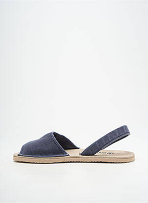 Sandales/nu pieds bout ouvert talon plat jusqu'à 3cm bleu NATURAL WORLD femme