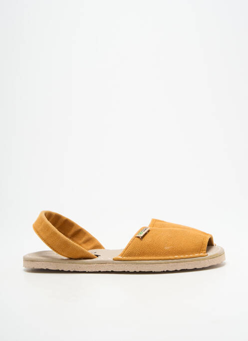 Sandales/nu pieds bout ouvert talon plat jusqu'à 3cm orange NATURAL WORLD femme