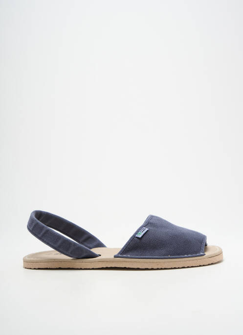 Sandales/nu pieds bout ouvert talon plat jusqu'à 3cm bleu NATURAL WORLD femme