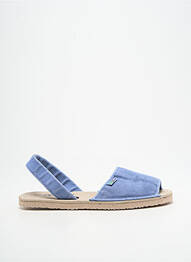 Sandales/nu pieds bout ouvert talon plat jusqu'à 3cm bleu NATURAL WORLD femme