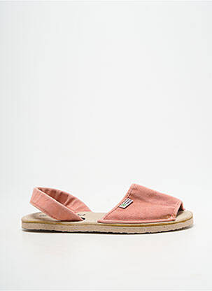 Sandales/nu pieds bout ouvert talon plat jusqu'à 3cm rose NATURAL WORLD femme