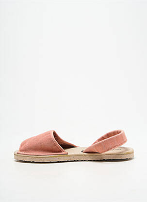 Sandales/nu pieds bout ouvert talon plat jusqu'à 3cm rose NATURAL WORLD femme