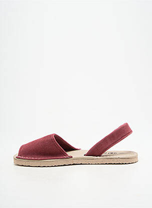 Sandales/nu pieds bout ouvert talon plat jusqu'à 3cm violet NATURAL WORLD femme