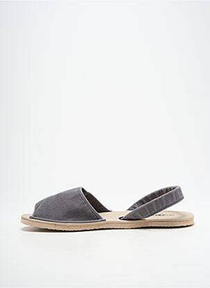 Sandales/nu pieds bout ouvert talon plat jusqu'à 3cm gris NATURAL WORLD femme