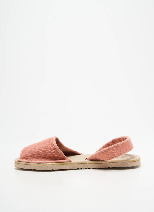 Sandales/nu pieds bout ouvert talon plat jusqu'à 3cm rose NATURAL WORLD femme