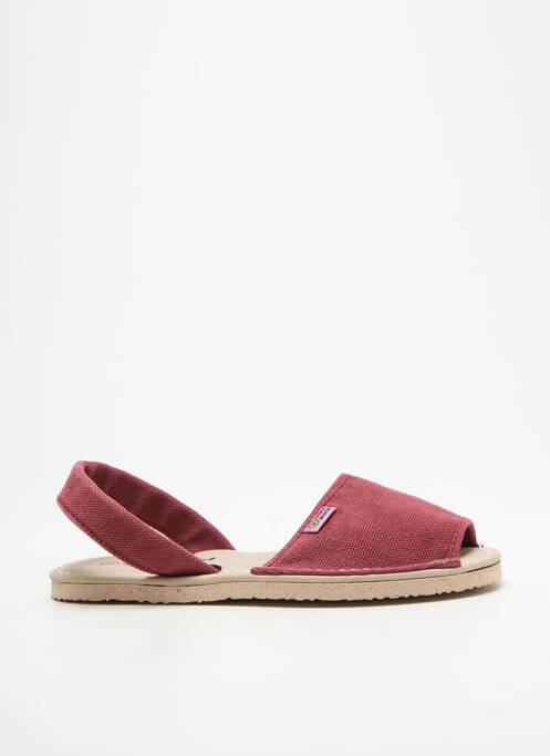 Sandales/nu pieds bout ouvert talon plat jusqu'à 3cm violet NATURAL WORLD femme