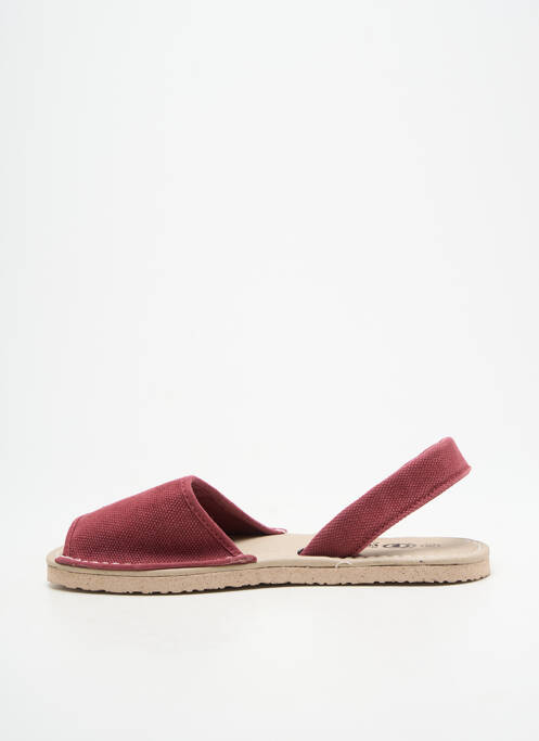Sandales/nu pieds bout ouvert talon plat jusqu'à 3cm violet NATURAL WORLD femme