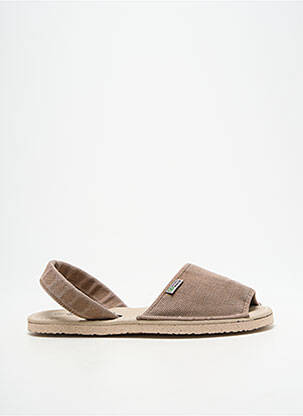 Sandales/nu pieds bout ouvert talon plat jusqu'à 3cm beige NATURAL WORLD femme