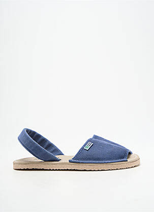 Sandales/nu pieds bout ouvert talon plat jusqu'à 3cm bleu NATURAL WORLD femme